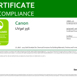 certificate greenguard gg uvgel 356a canon de 1 dct